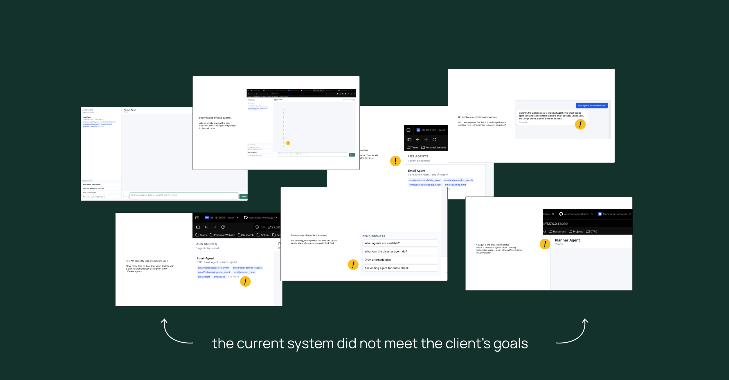 Heuristic audit of the live Planner Agent prototype